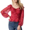 Aki Blouse In Outlines Blossoms<Jessica Simpson Clearance