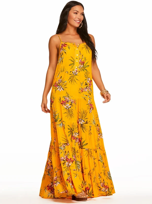 Alanis Tier Dress In Tropical Oasis<Jessica Simpson Online