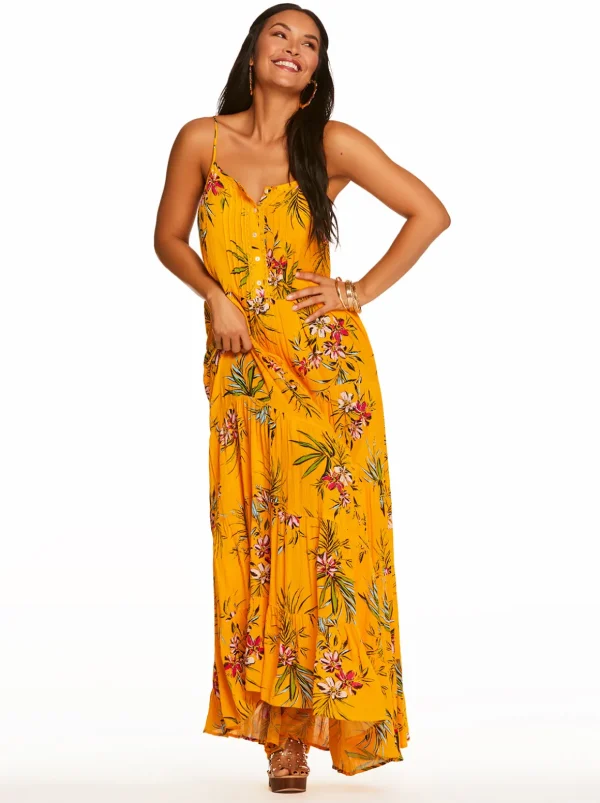 Alanis Tier Dress In Tropical Oasis<Jessica Simpson Online