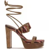 Caelia Ankle Lace Up Platform Sandal In Brown Multi<Jessica Simpson Cheap