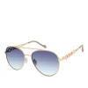 Classic Aviator With Link Detail In Gold & Nude<Jessica Simpson Discount