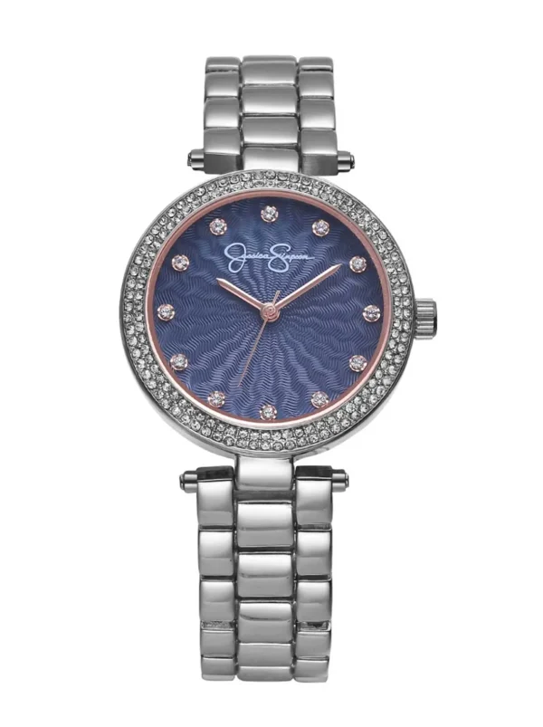 Crystal Textured Dial Bracelet Watch In Tone<Jessica Simpson New