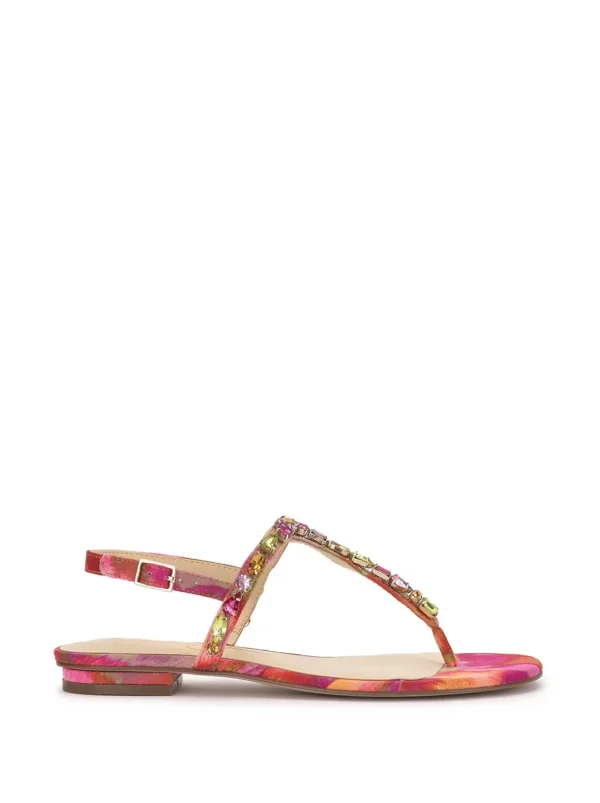 Dehna Embellished Sandal In Red Combo<Jessica Simpson Outlet