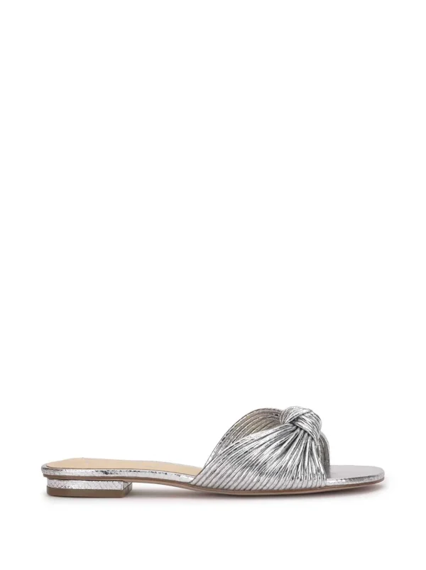 Dydra Knotted Flat Sandal In Silver<Jessica Simpson Outlet