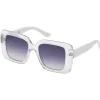 Fashionable Square Sunglasses In Crystal <Jessica Simpson Outlet