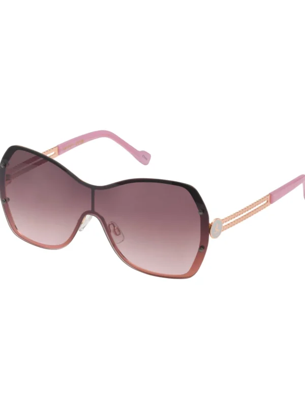 Frameless Metal Shield Sunglasses In Rose Gold & Rose<Jessica Simpson Clearance