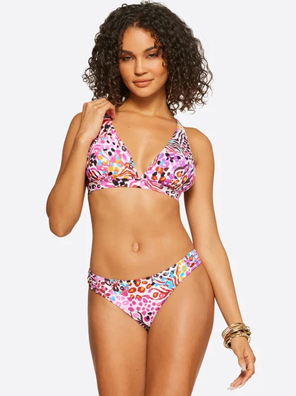 Full Support Triangle Bra In Pink Multi<Jessica Simpson Discount