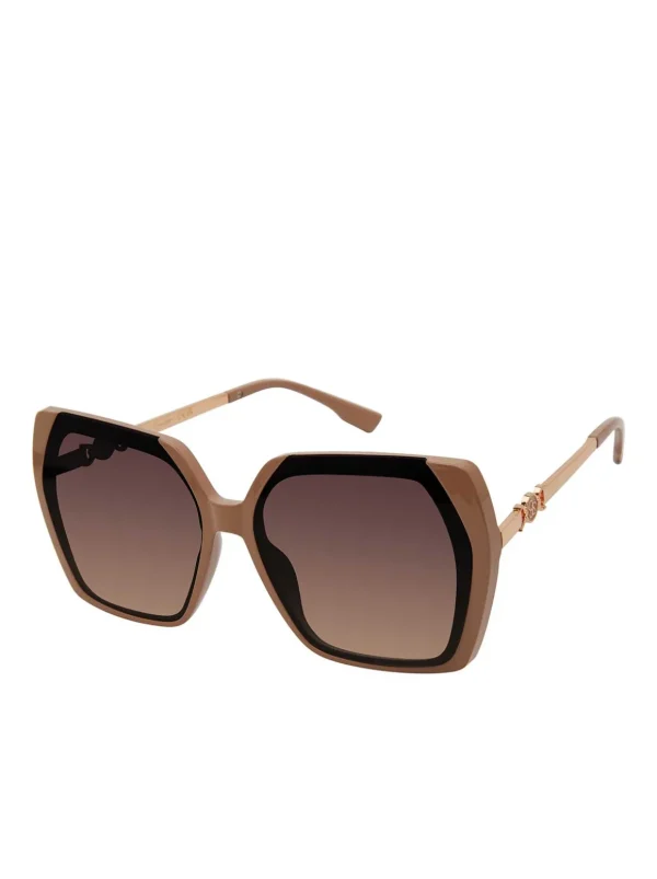 Geometric Metal Temple Sunglasses In <Jessica Simpson Clearance