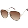 Glam Aviator Pilot Sunglasses In & Brown<Jessica Simpson Best