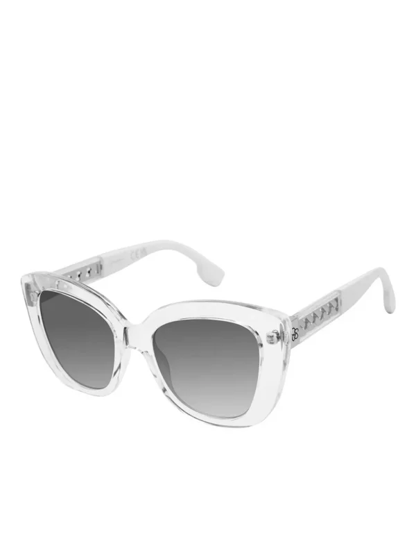 Glamorous Cat Eye Sunglasses In Crystal & <Jessica Simpson Cheap