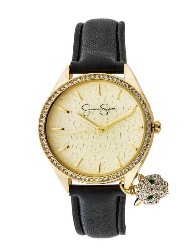 Tone Dangle Panther Strap Watch<Jessica Simpson Fashion