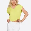 Hester Crop Tee In <Jessica Simpson Hot