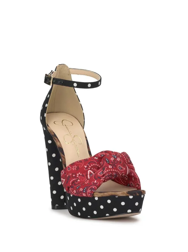 Islyn Platform In Red Muse<Jessica Simpson Cheap