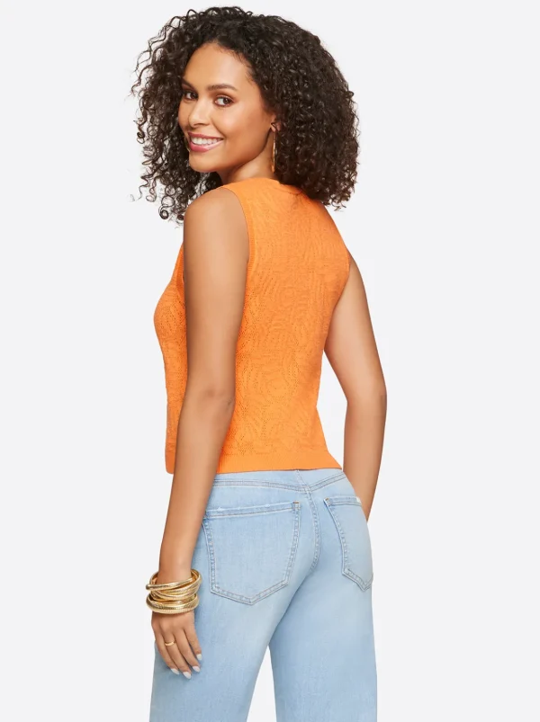 Ivy Mesh Tank In Orange<Jessica Simpson Shop