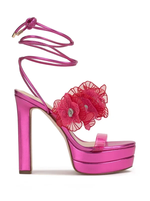 Iyla Flower Double Platform Sandal In Pink<Jessica Simpson Clearance