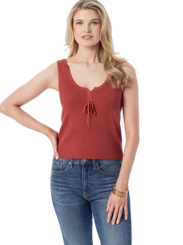 Johanna Lace Up Tank In <Jessica Simpson Fashion