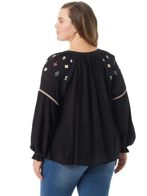 Lissy Embellished Top In <Jessica Simpson Hot