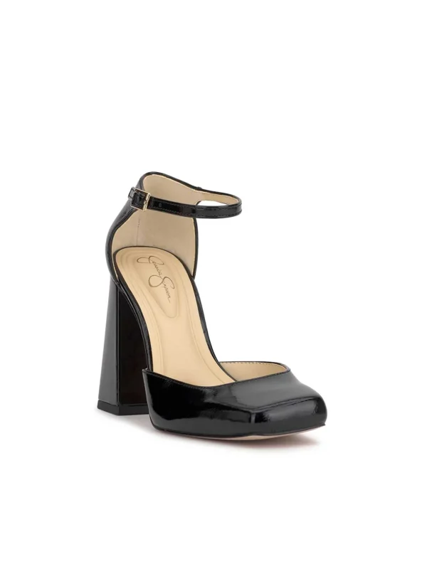 Lollah Block Heel Pump In <Jessica Simpson Hot