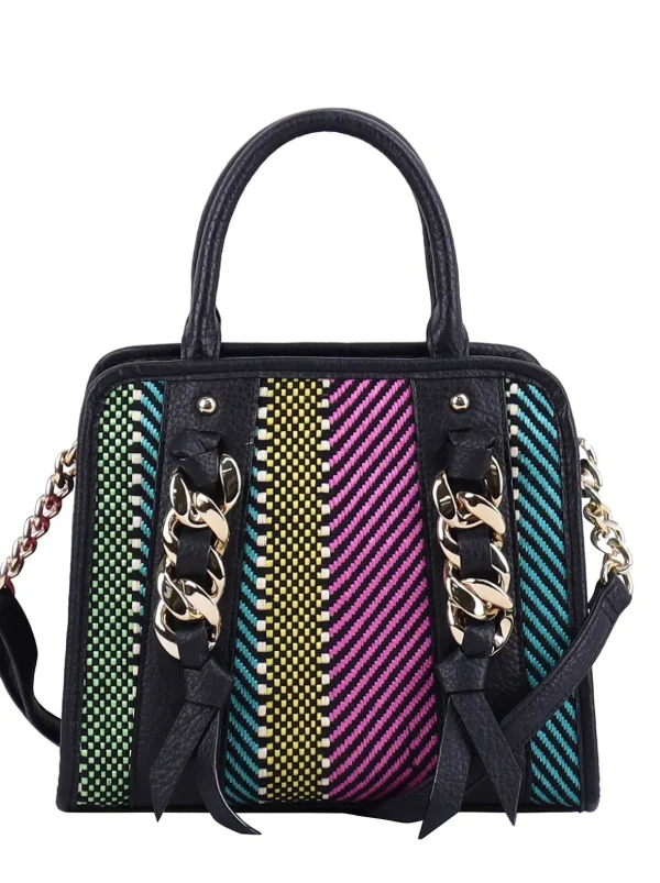 Maison Satchel In Straw Multi<Jessica Simpson Store