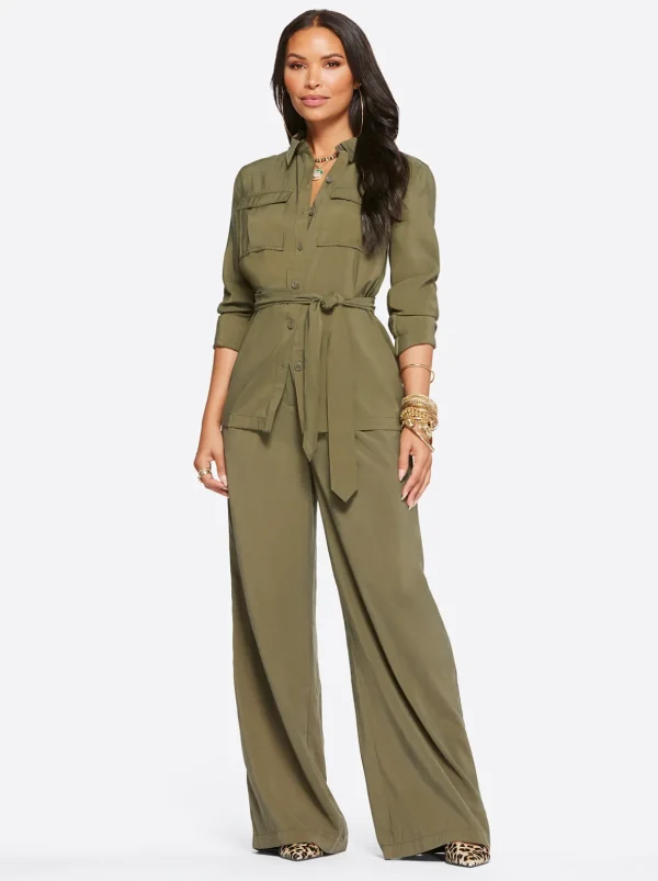 Melba Wide Leg Trouser In <Jessica Simpson Fashion