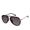 Metal Aviator Sunglasses In Smoke Matte <Jessica Simpson Fashion