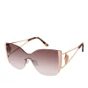 Metal Cat Eye Shield Sunglasses In <Jessica Simpson Best Sale