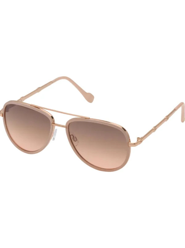 Modern Metal Aviator Sunglasses In Rose Gold & Rose<Jessica Simpson Cheap