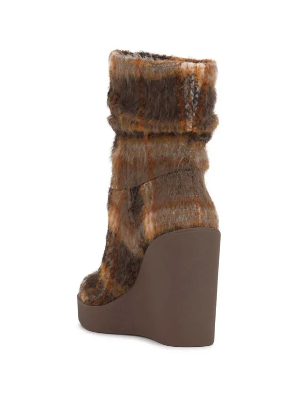 Mynette Slouch Wedge Bootie In Mocha Combo<Jessica Simpson Best