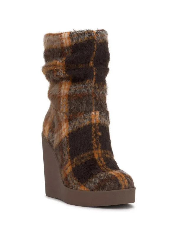 Mynette Slouch Wedge Bootie In Mocha Combo<Jessica Simpson Best