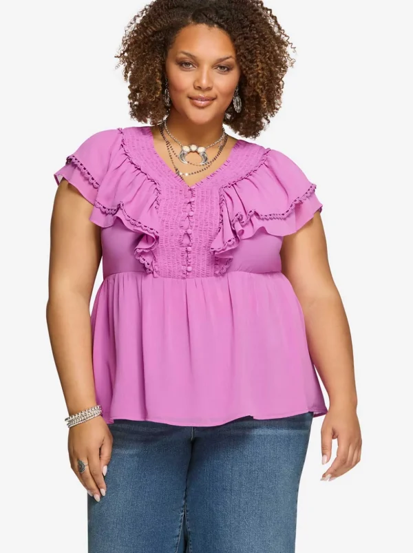 Nori Top In Raidiant Orchid<Jessica Simpson Store