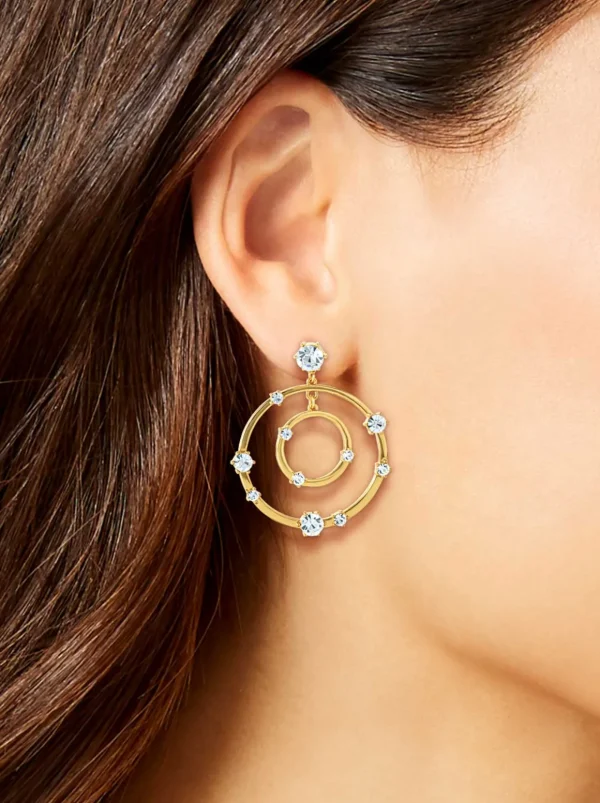 Orbital Crystal Drop Earrings<Jessica Simpson Online