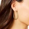 Oval Textured Hoop Earrings In <Jessica Simpson Discount