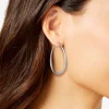 Oval Textured Hoop Earrings In <Jessica Simpson Best Sale