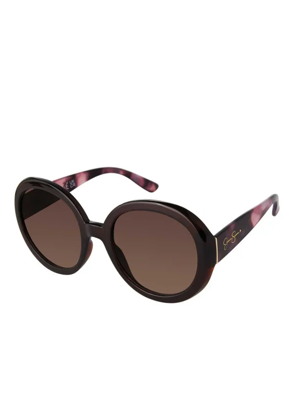 Oversized Fashionable Round Sunglasses In <Jessica Simpson Store