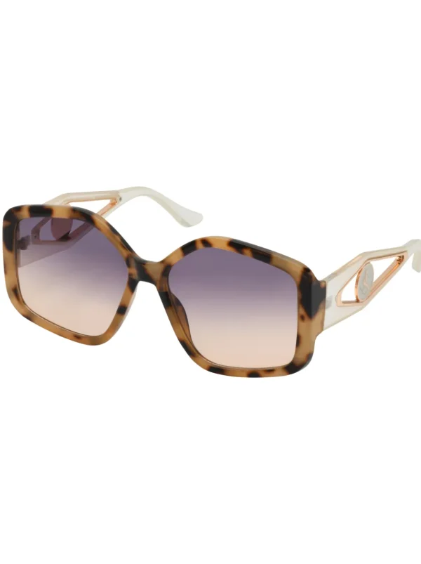 Oversized Geometric Sunglasses In & Cream<Jessica Simpson Sale