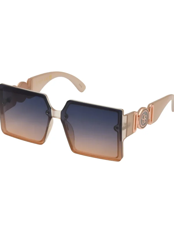 Oversized Metal Accent Square Sunglasses In Matte <Jessica Simpson Discount