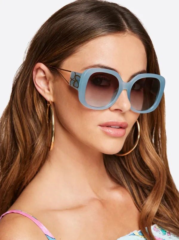 Oversized Oval Sunglasses In <Jessica Simpson Sale