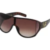 Oversized Square Wrap Shield Sunglasses In <Jessica Simpson Best