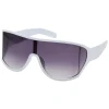 Oversized Square Wrap Shield Sunglasses In <Jessica Simpson Best