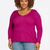 Prescilla Top In Festival Fuchsia<Jessica Simpson Online