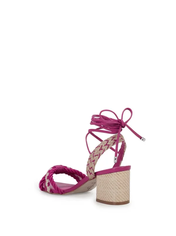 Prim Woven Block Heel Sandal In Pink<Jessica Simpson Fashion