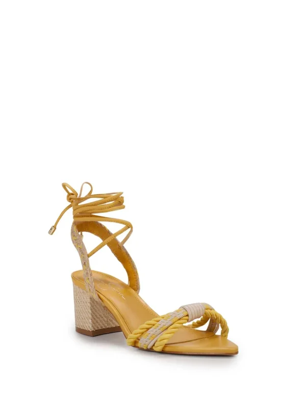 Prim Woven Block Heel Sandal In <Jessica Simpson Outlet