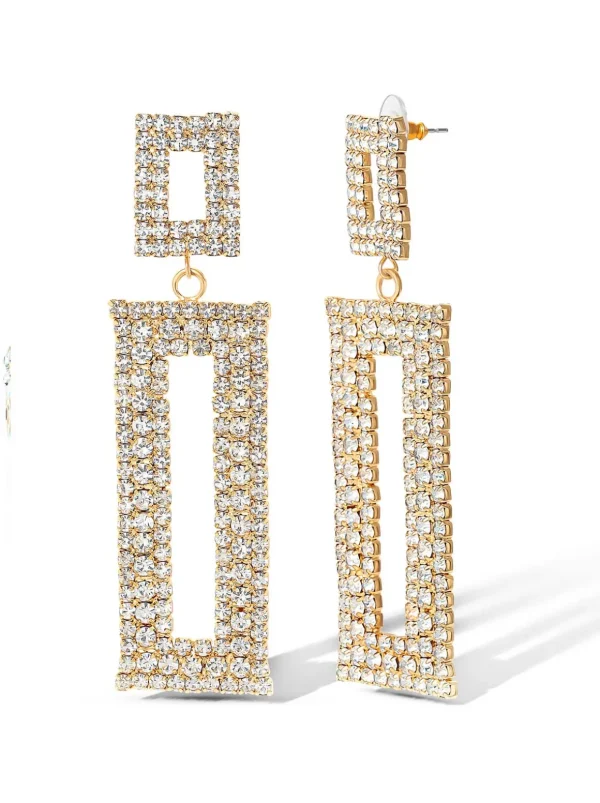 Rectangle Drop Earrings<Jessica Simpson Store