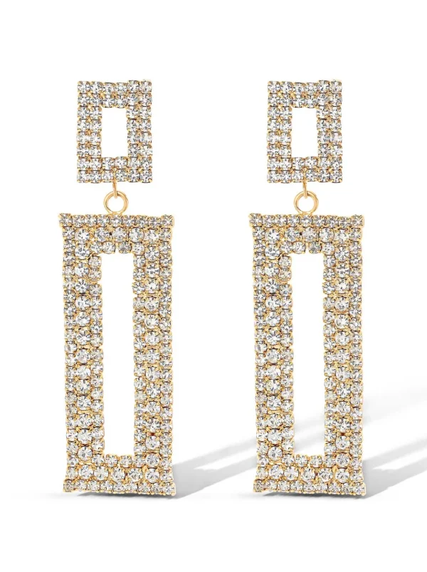 Rectangle Drop Earrings<Jessica Simpson Store