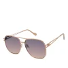 Roped Metal Geometric Aviator Sunglasses In <Jessica Simpson Best