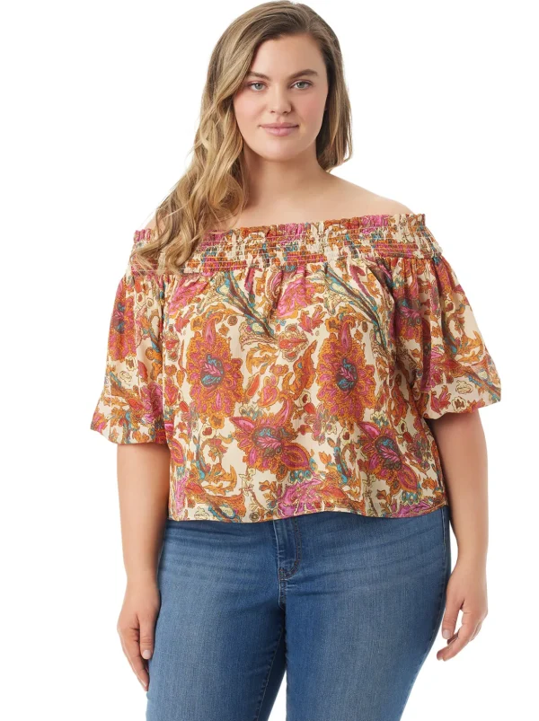 Rosiya Off Shoulder Top In <Jessica Simpson Flash Sale