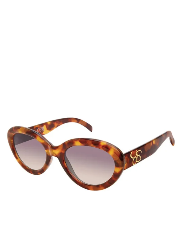 Round Cat Eye Sunglasses In Tortoise<Jessica Simpson Cheap