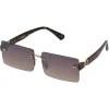 Sleek Rectangular Metal Sunglasses In Gold & Tortoise<Jessica Simpson Discount