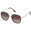 Square Metal Aviator Pilot Sunglasses In Gold & Tortoise<Jessica Simpson Outlet