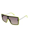 Square Shield Metal Temple Sunglasses In <Jessica Simpson Sale